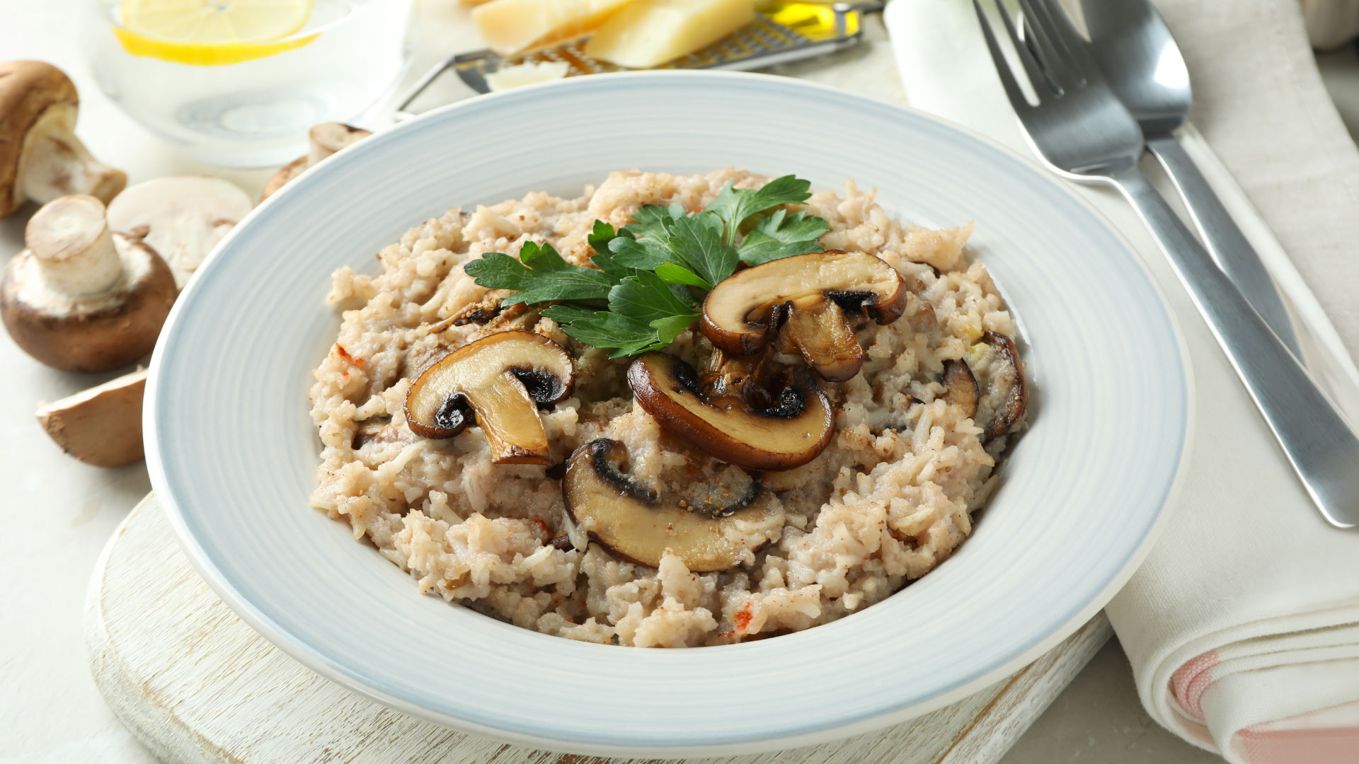 risoto cogumelos